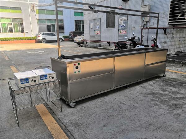40khz Ultrasonic Blind Cleaning Machine Stainless Steel 304 With Rinsing Tank / Casters