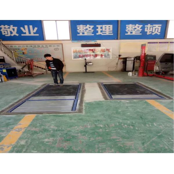 Cartesykj Luxury flat brake tester 3T 10T 15T Vehicle inspection equipment vehicle test lane 2CTHPB-13 with side slip suspension axle load brake tester