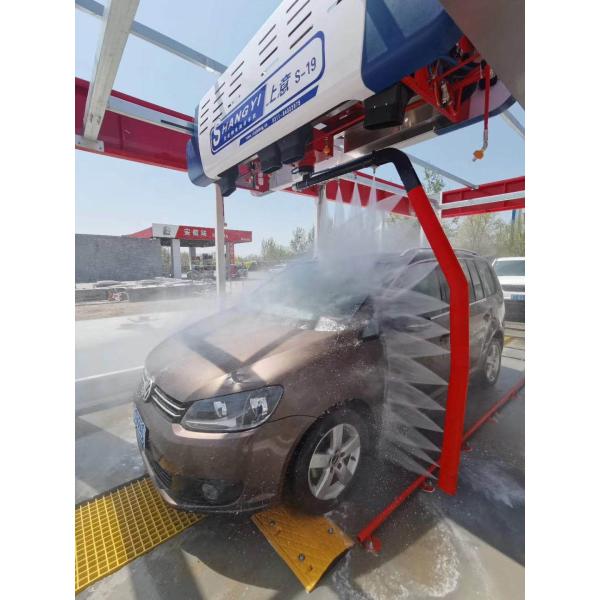 Auto 7000mm Touchless Car Wash Machine With 18.5kw Water Pump