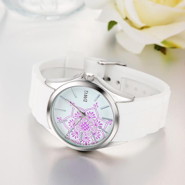 30mm Custom Women'S Watches Face Printed OEM Recyled Silicone Watch