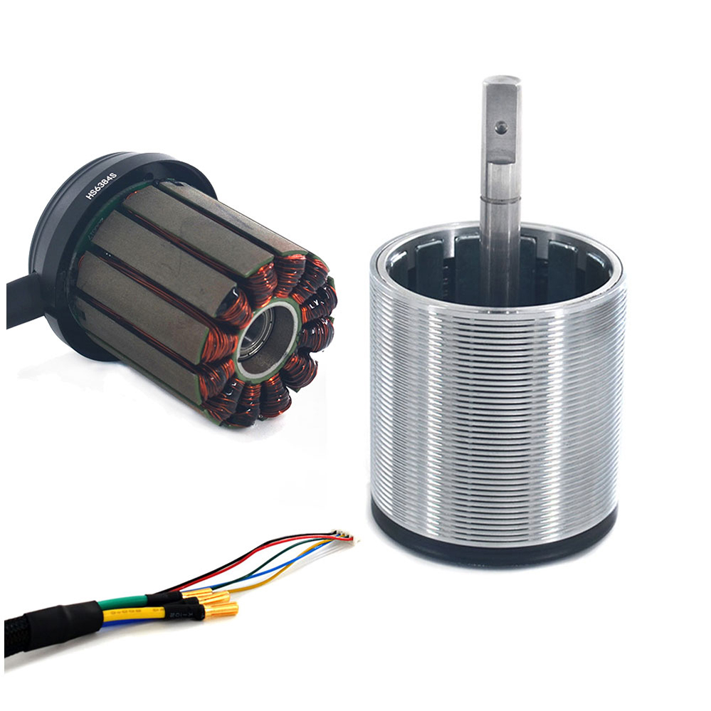 Hobbysky Powerfull High Efficiency Brushless 6374S Motor Hall Sensor for Electric Scooter E-Bike Surfboard Skateboard Longboard