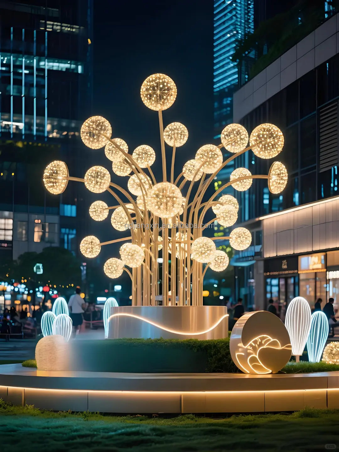 Stainless Steel Landscape Customizable Color IP65 Rated 5000K Cool White Christmas Dimmable