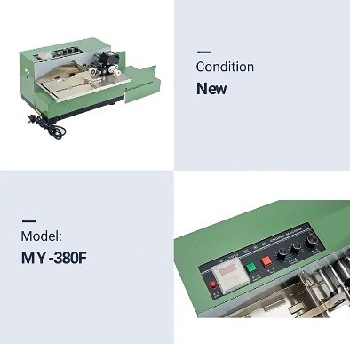 440 mm MY-380F Máquina de codificación de tinta sólida para codificación rápida y precisa de papel/tarjeta/etiqueta