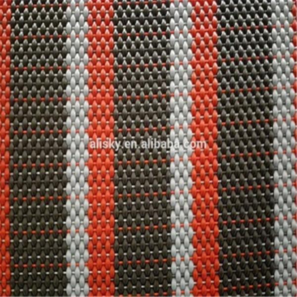 Stripe Design PVC Woven Vinyl Carpet Roll For Commercial Outdoor Anti - Slip