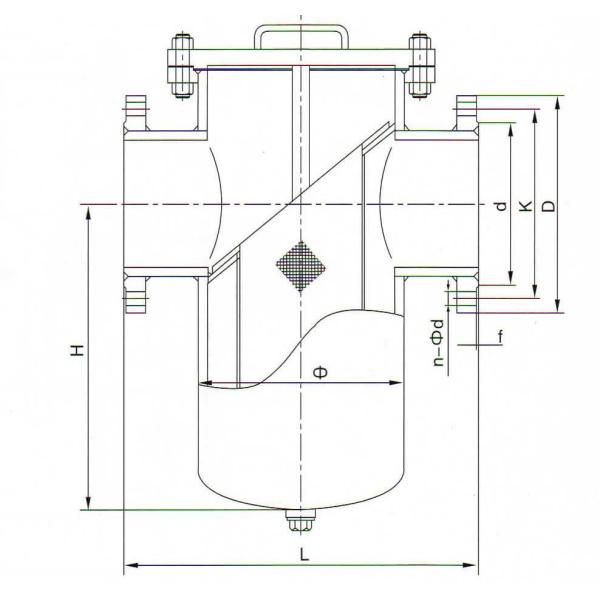 Carbon Steel Simplex Basket Strainer , Industrial Basket Strainer With Leg