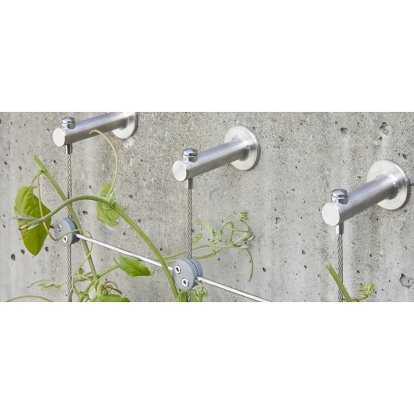 316 Modular Green Wall Wire Trellis System For Vertical Gardens 4inch Wide 80inch High