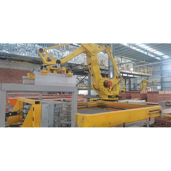 Customizable Clay Brick Stacking and Packaging System with 500kg Robot and Industry 4.0 Compatibility