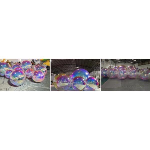 80CM Свадебная вечеринка Сцена декорация ПВХ надувный пляжный шар Реклама надувный зеркальный шар