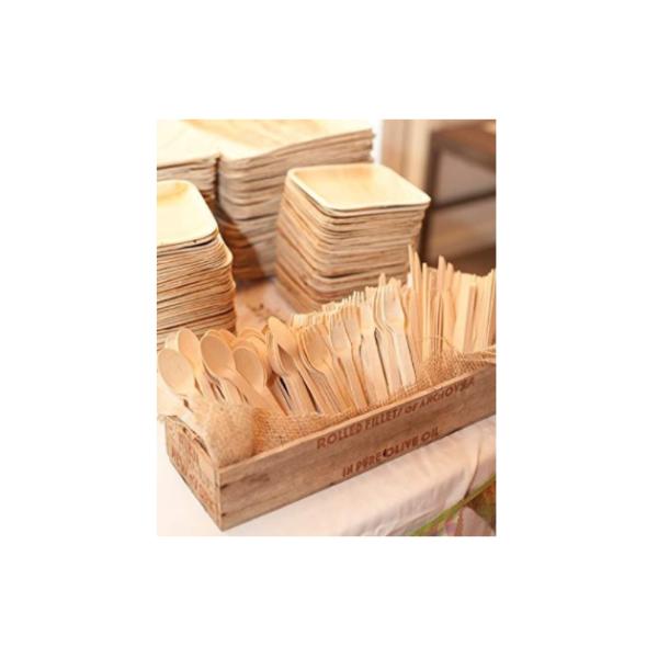 набор 100% столового прибора 3g 10000pcs/Carton Birchwood 160mm Compostable