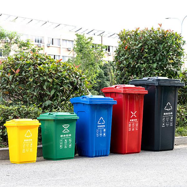 20l Standard Size for Outdoor Dustbin with Foot Pedal Plastic Large Dustbin with Wheels