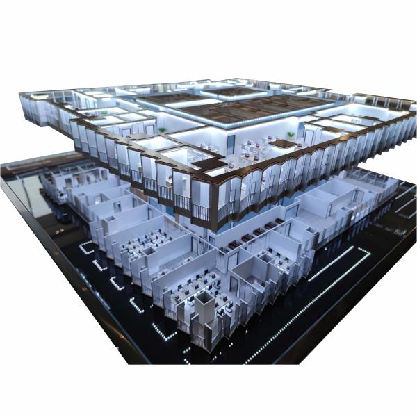 High Precision 1:150 Scale Model Factory Architectural Scale Models With LED Lighting