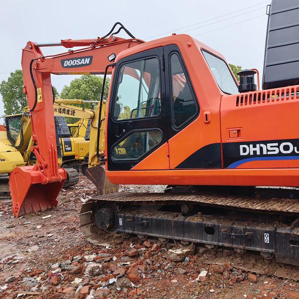 Used Doosan DH150-7 Excavator 0.75m3 Bucket Capacity 15 Tonnage Weight