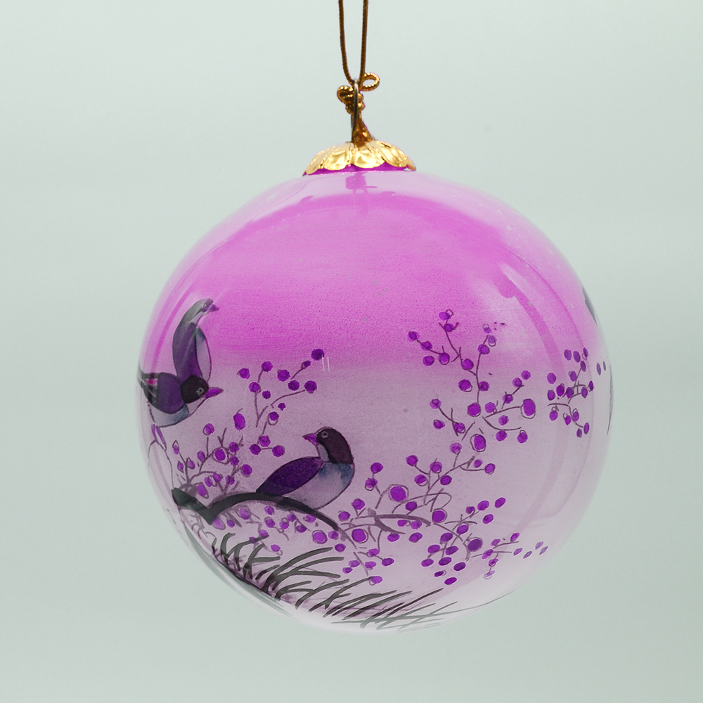 Chinese Traditional Inside Hand-made Customized Crystal Christmas Ornament Ball for Decoration