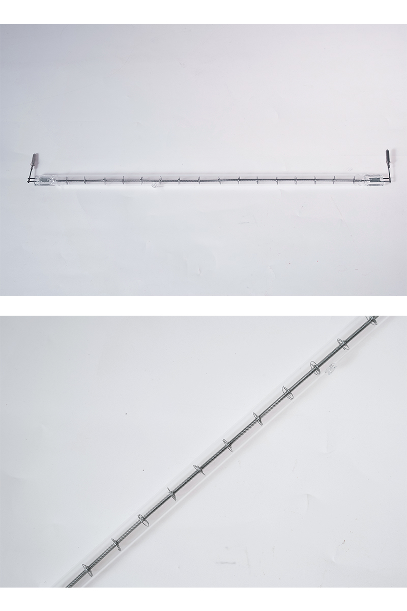 Clear Quartz Glass Pin Type Halogen Infrared Heater Lamp with 1-3 Second Response Time for Industrial Heating