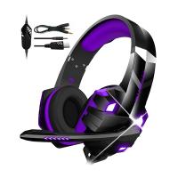 Microfone ajustável cancelamento de ruído PC aparelho de jogos fone de ouvido faixa de cabeça estilo com fio 50mm driver