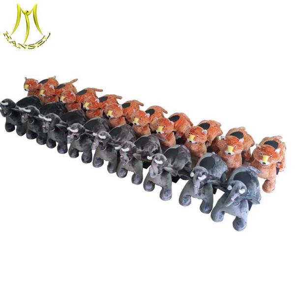 Hansel factory wholesale stuffed animals battery walking animal rides for baby and adults