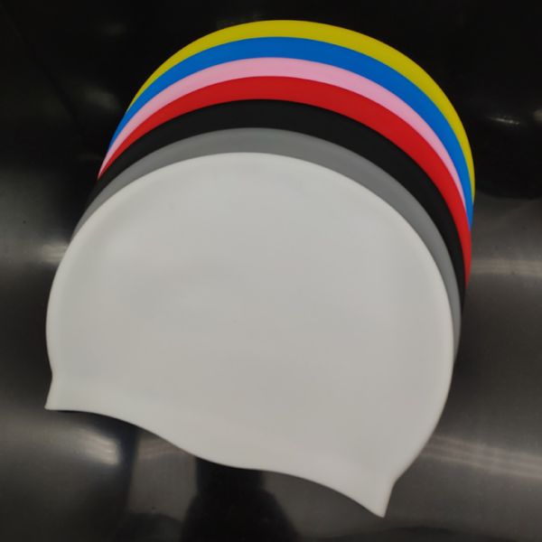 Durable Custom Printed Silicone Swim Caps For Soft Waterproof Performance