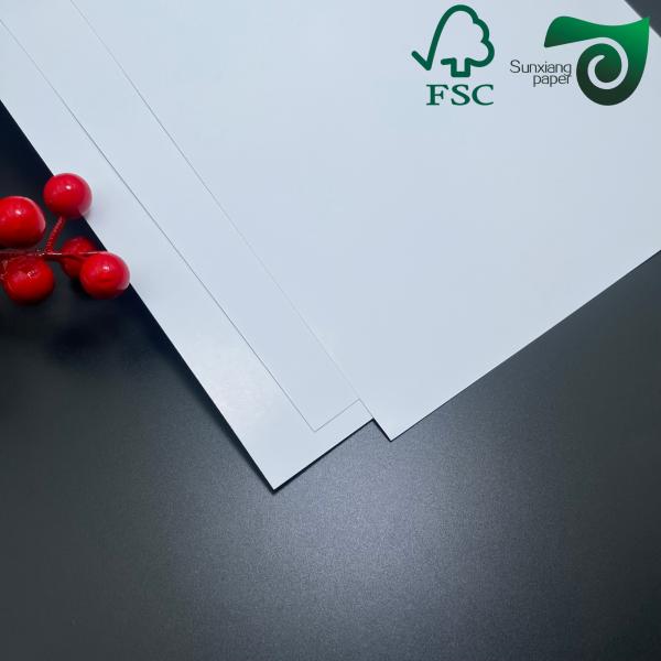 FSC 170gsm 180gsm Double Side Coated C2S Art Paper For Trademarks Virgin Wood Pulp
