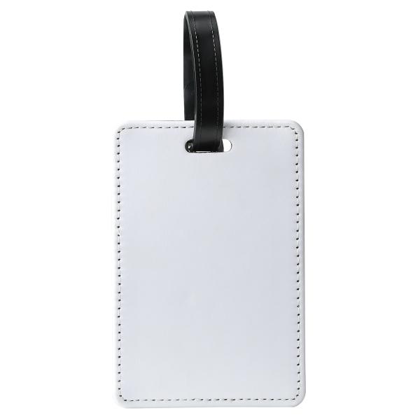 PU Leather Blank Sublimation Baggage Tag Custom Print Your Picture Luggage Tag