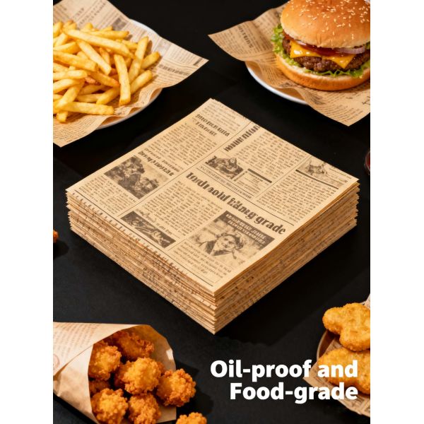 Custom Fast Printed Food Wrapping Packaging Deli Hamburger Wrapper Burger Wrap Greaseproof Sandwich Paper