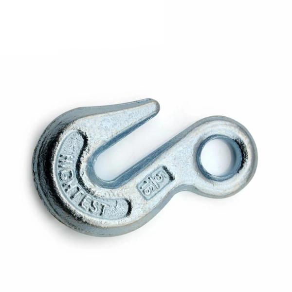 OEM Forgings Lifting Rigging Eye Hook Parts Closed Die Forging Process Forged Crane Hook