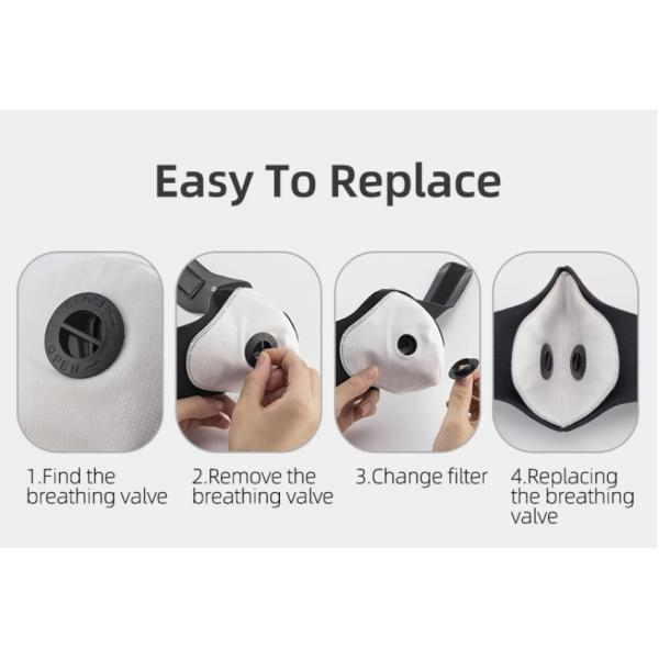 Daily Life PM2.5 Face Mask , Carbon Filter Dust Mask For Outdoor Sports