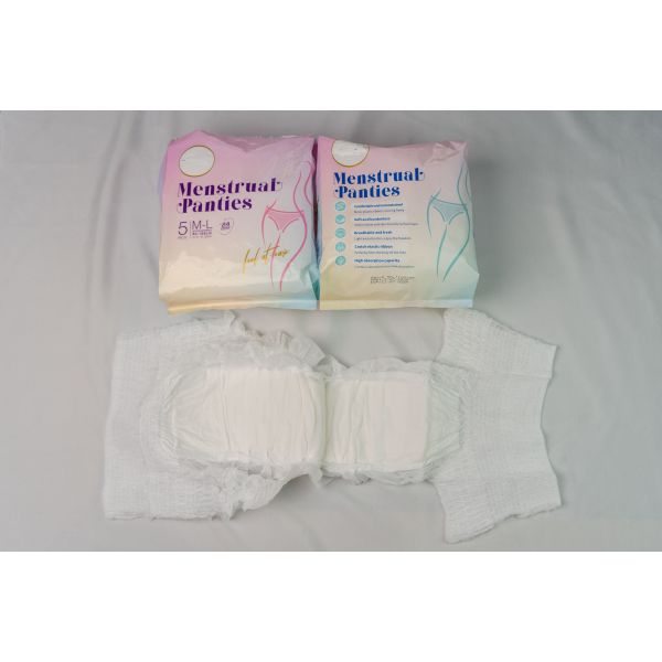 Absorbent Overnight Period Panties White Breathable Unisex Overnight Underwear