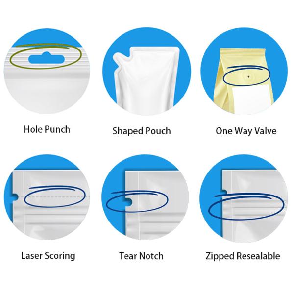 Пластмасса с Зиплок стоит вверх сумка упаковки еды закуски гайки анакардии мешка