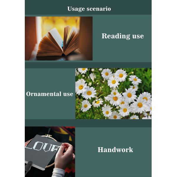 Hands Free Magnifying Glass Necklace for Reading Large Full Book Page Magnifier Neck Wear Magnifier for Reading