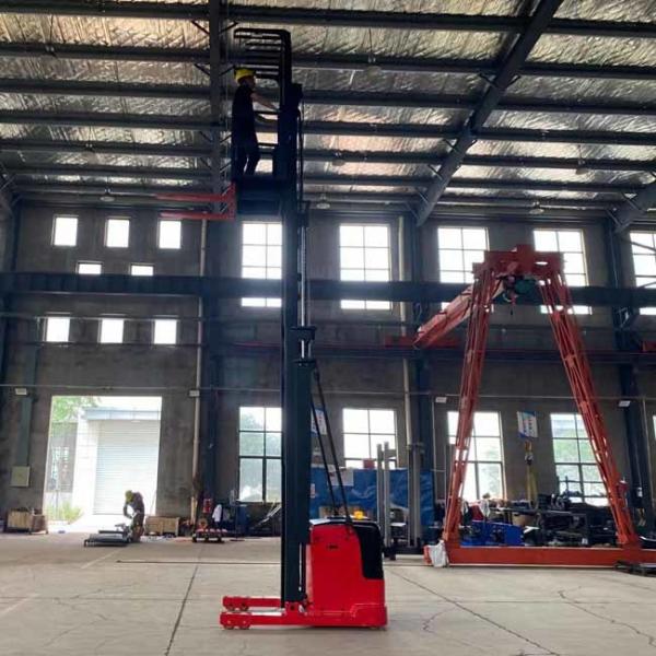 1500kg CQD15S-45 1T Order Picker Forklift Truck Triplex mast 4.5m to 6m