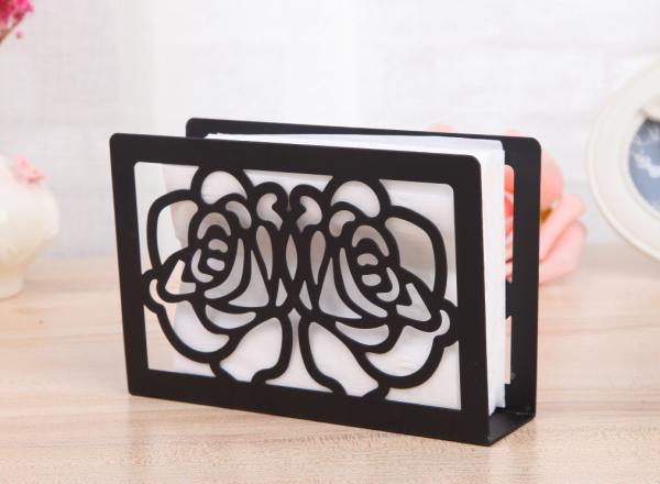 Decorative Kitchen Table Napkin Holder Iron Tables Tissue Box ISO Approved