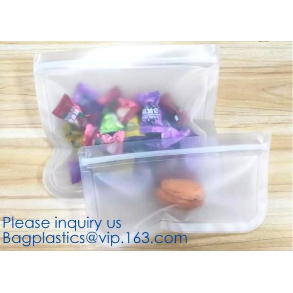Kitchen Reusable Storage Silicone Food Fresh Bag with free hand baggy rack,preservation food fresh vacuum storage bag wa