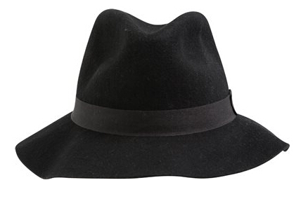 Outdoor hat braided leather hatband 100% wool felt
