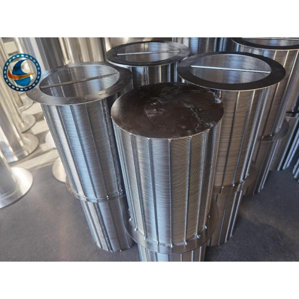 Bucket Type Stainless Steel 316l Grade Wedge Wire Filter Element OD 200mm