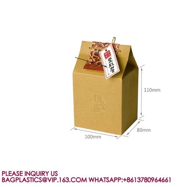 Kraft paper Rice Pouches Bulk Food Storage Bag Reusable Heat rice Sealable Bag Packaging
