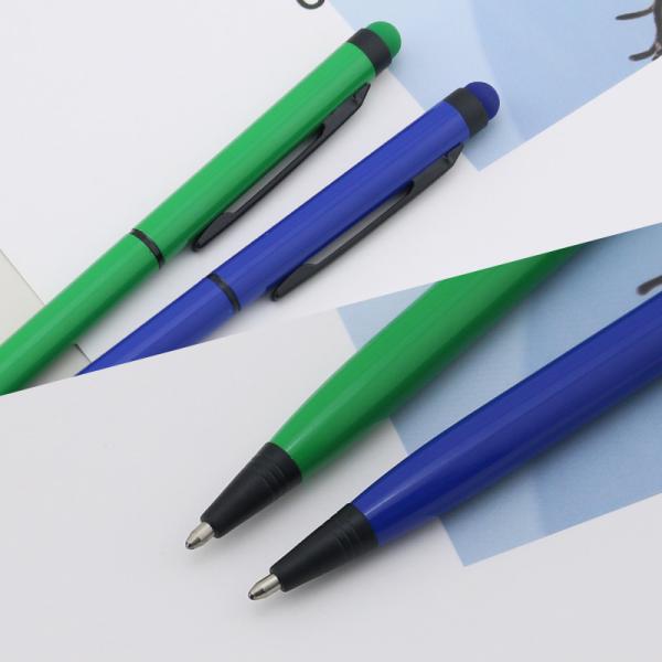 Colorful Metal Ballpoint Pen Touch Screen Twist Stylus Ball Pen For Office Business