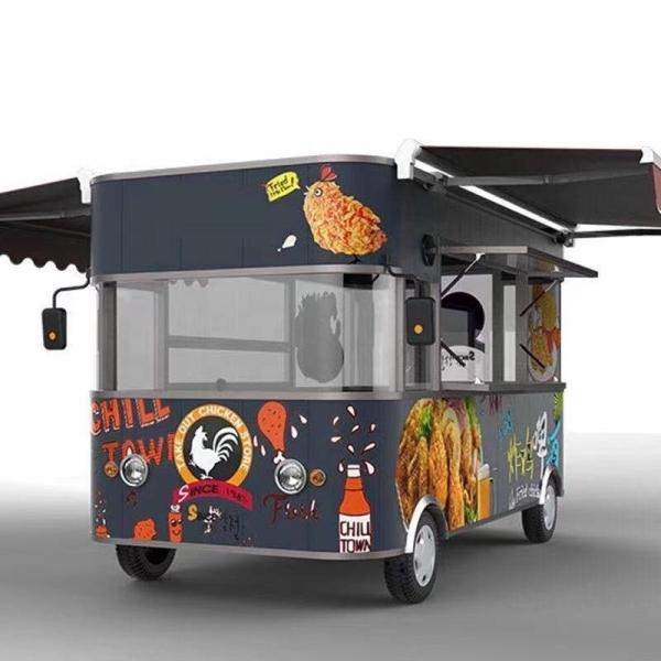 600kg Wide Output Range Long Working Life Food Trailer Airstream