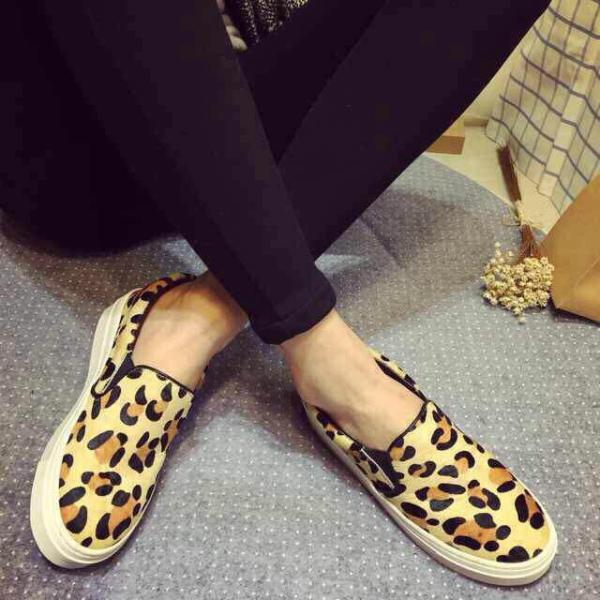 2015 Lastest Fashion Women's Sport shoes Sneakers Casual Leopard Print Genuine Leather
