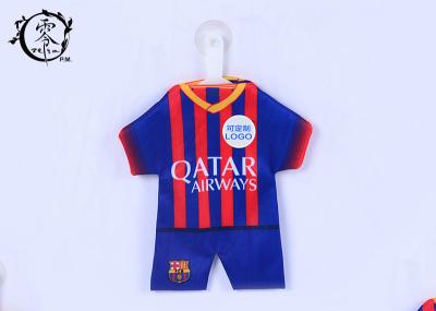 Soccer Fans Car Decoration Items Window Mini Jersey With Sucker Hanger Promotion Gifts