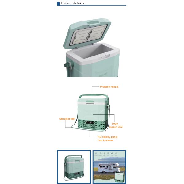Ceinture d'épaule mini congélateur DC 12v réfrigérateur portable pour voiture refroidisseur compresseur congélateur pour camping