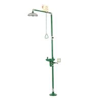 Version standard Station de lavage des yeux sous la douche d'urgence Matériau ABS Couleur verte