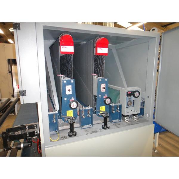 1900mm Belt Deburring Machine , Sheet Metal Surface Finishing Machine