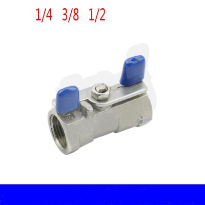 Straight through butterfly valve