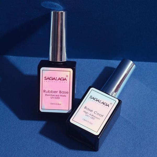 Revolutionize Your Nail Routine with SAGALAGA Base Gel Polish Set Clear Color Functional Gel Base Coat and Top Coat