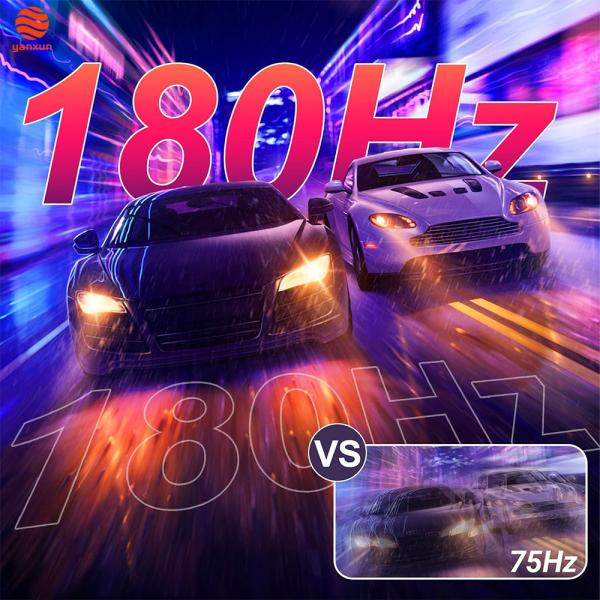 22 Inch 180Hz Gaming Monitor Black, QHD/UHD High Resolution, HDMI & DisplayPort for PC/Console Gaming, Flicker-Free