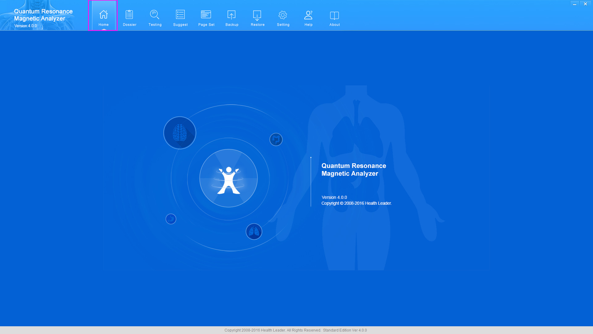 Портативная большая машина анализатора здоровья Biofeedback Кванта с USB, Multi языком