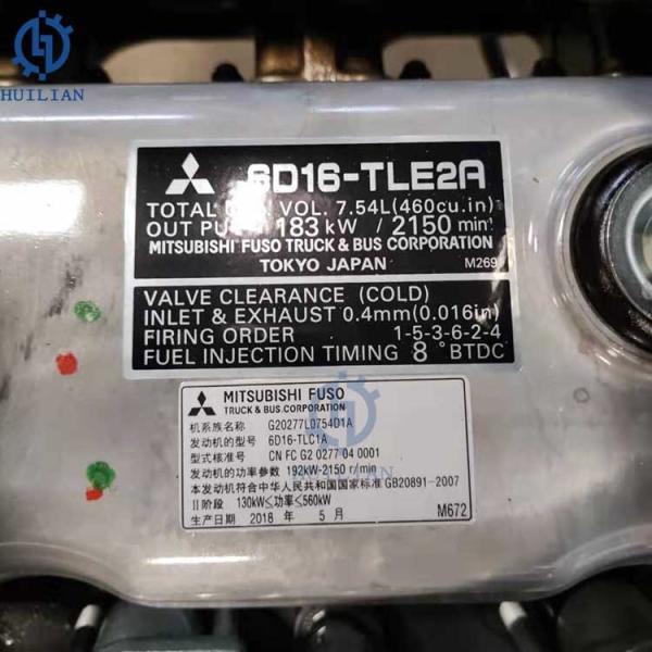 Original 6D34 Diesel Excavator Motor Engine Assemble And Parts For Mitsubishi