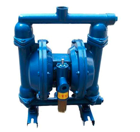 Teflon Double Diaphragm Pump Cast Iron Stainless Steel For Food QBY Series