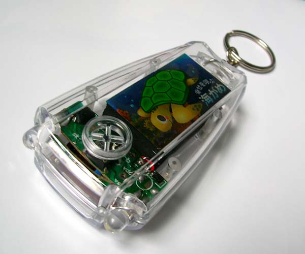 Long working life OEM logo 80mah / 1.2V transparent Acrylic Solar powered led flashlight