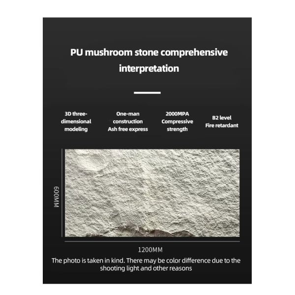 Exterior Wall Panels Modern Polyurethane PU Artificial Culture Stone Lightweight Artificial Pu Marble Stone
